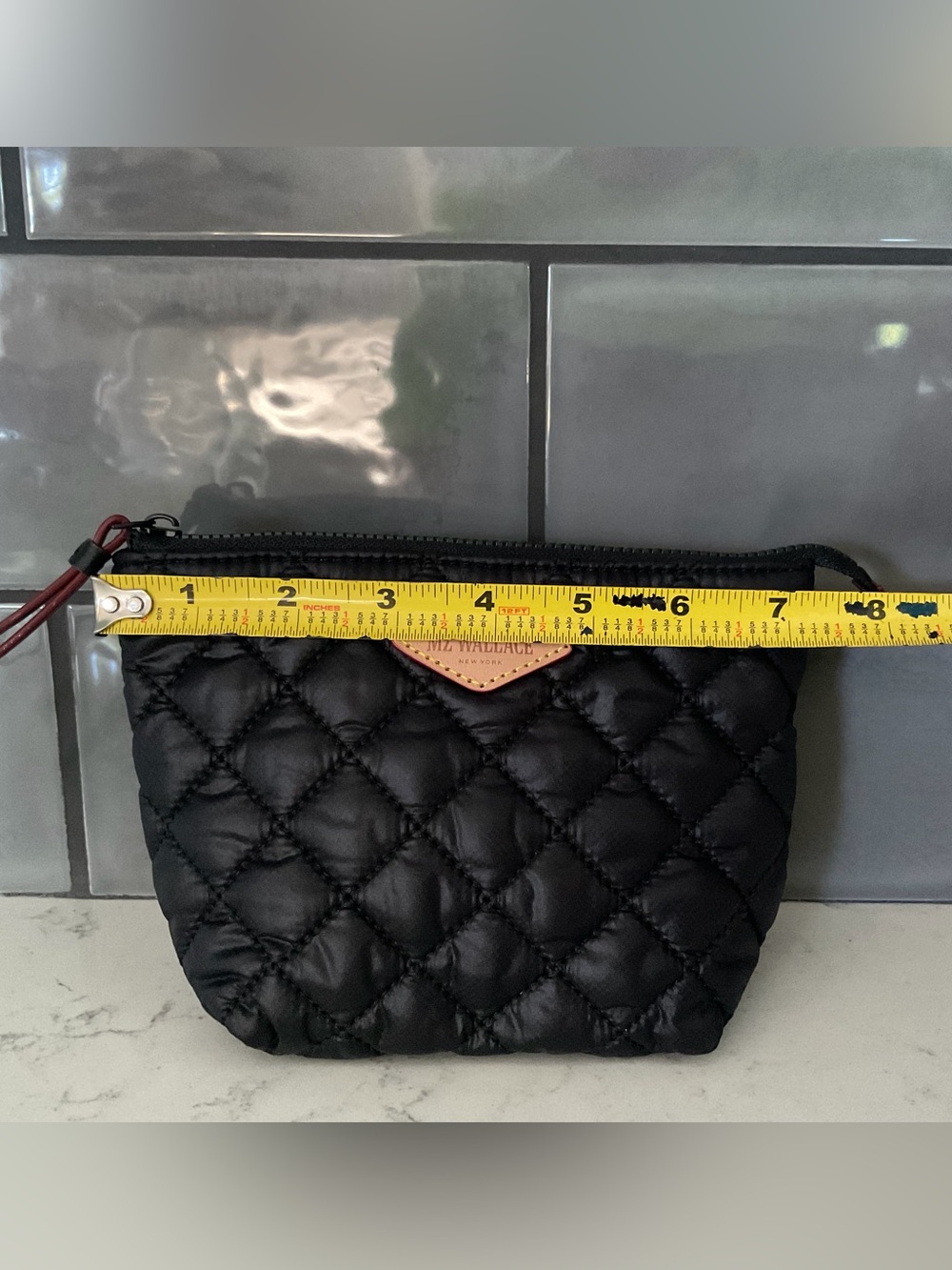 MZ Wallace Black Metro Wristlet Pouch - Picture 8 of 9